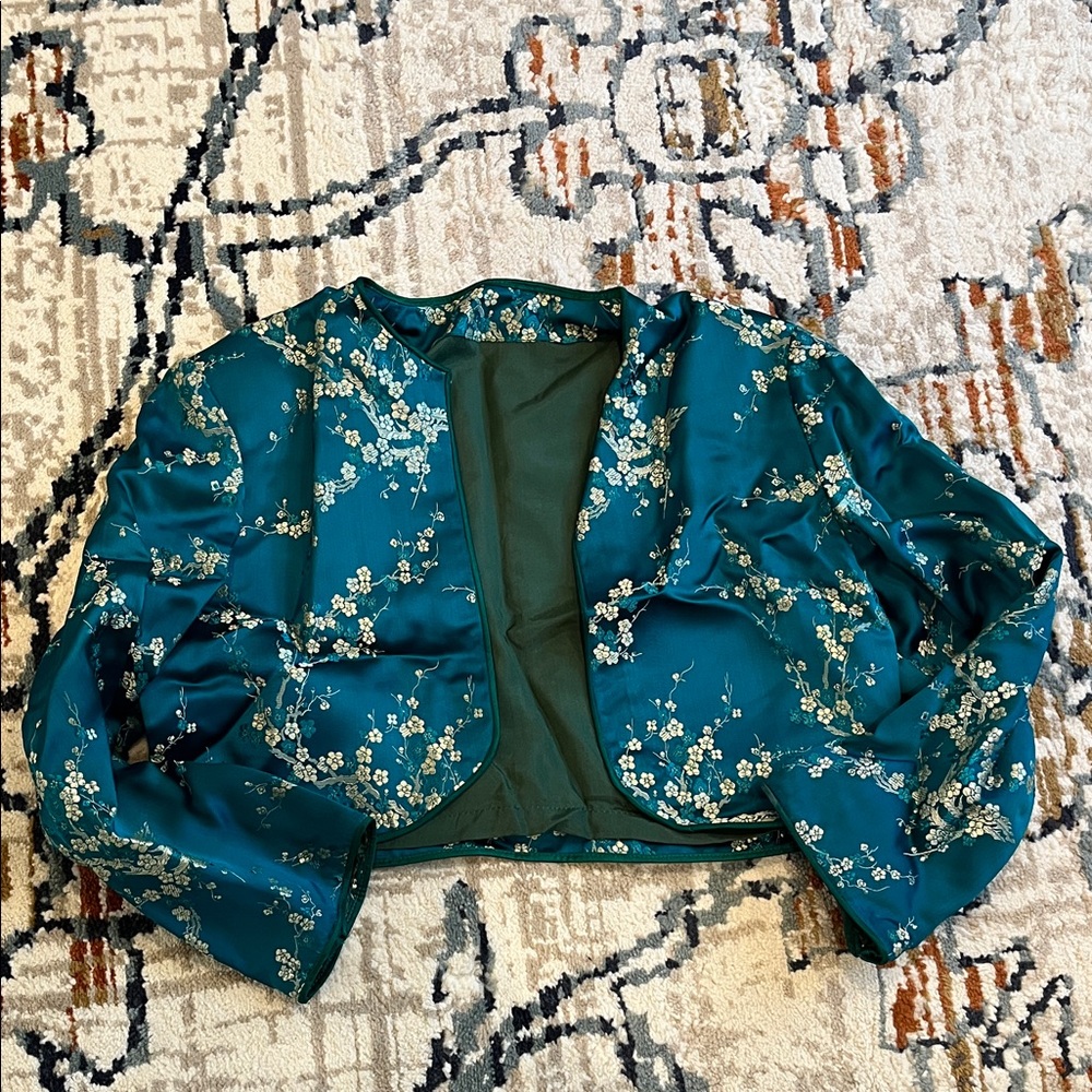 Chinese Teal Women's Shrug